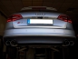 Preview: Edelstahl Sportauspuff für Audi A4 (Duplex)