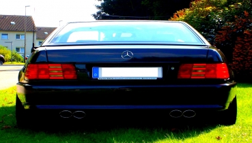 Sportauspuff Anlage für Mercedes Benz SL R129 AMG-Look 4 Rohr