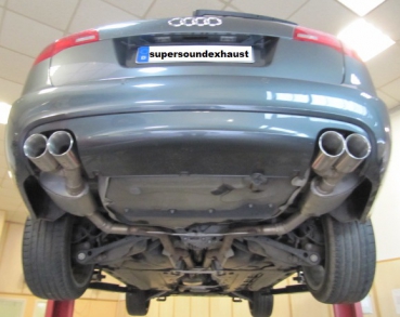 Edelstahl Sportauspuff für Audi A6 (Duplex)