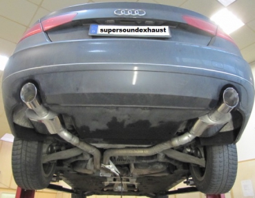 Edelstahl Sportauspuff für Audi A8 (Duplex)