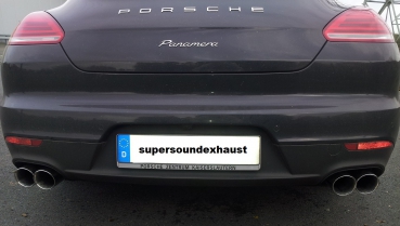 Edelstahl Sportauspuff für Porsche Panamera von supersoundexhaust