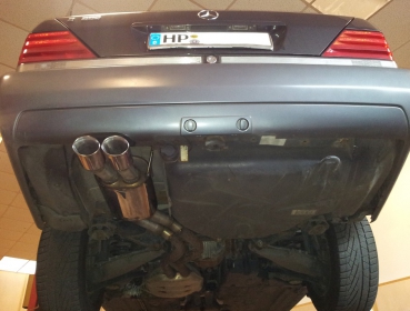 Edelstahl Sportauspuff für S Klasse W140