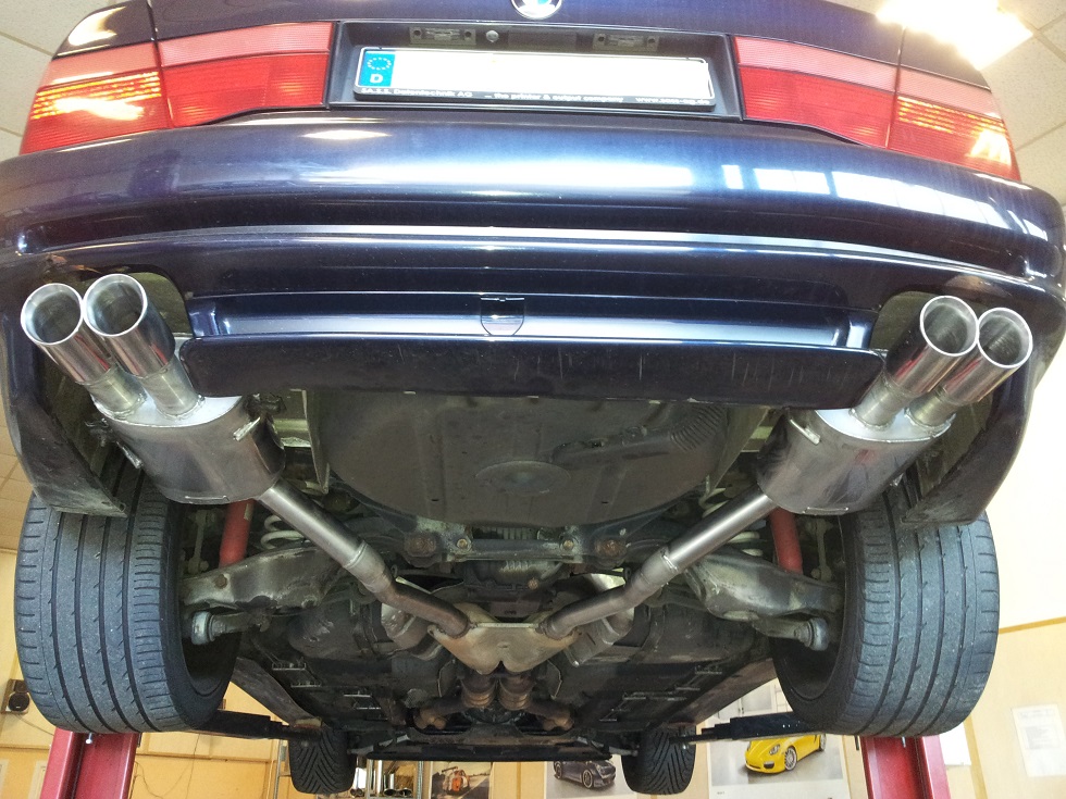 supersoundexhaust.de - Edelstahl Sportauspuff für E31 BMW 840i & 850i