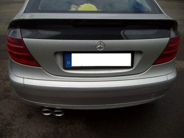 Supersoundexhaust De Edelstahl Sportauspuff Fur Cl Sportcoupe W203 W204